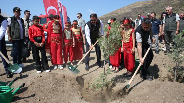 Hatay'da yangınzede alanlara 1000 fidan dikildi