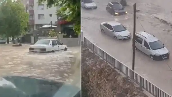 Hatay ve Osmaniye'de sağanak ve dolu hayatı felç etti