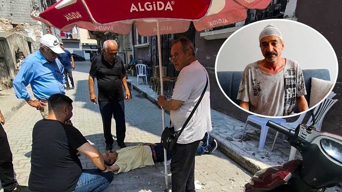 Hatay'da kıraathane önünde oturan adama dökülen beton parçası canından etti