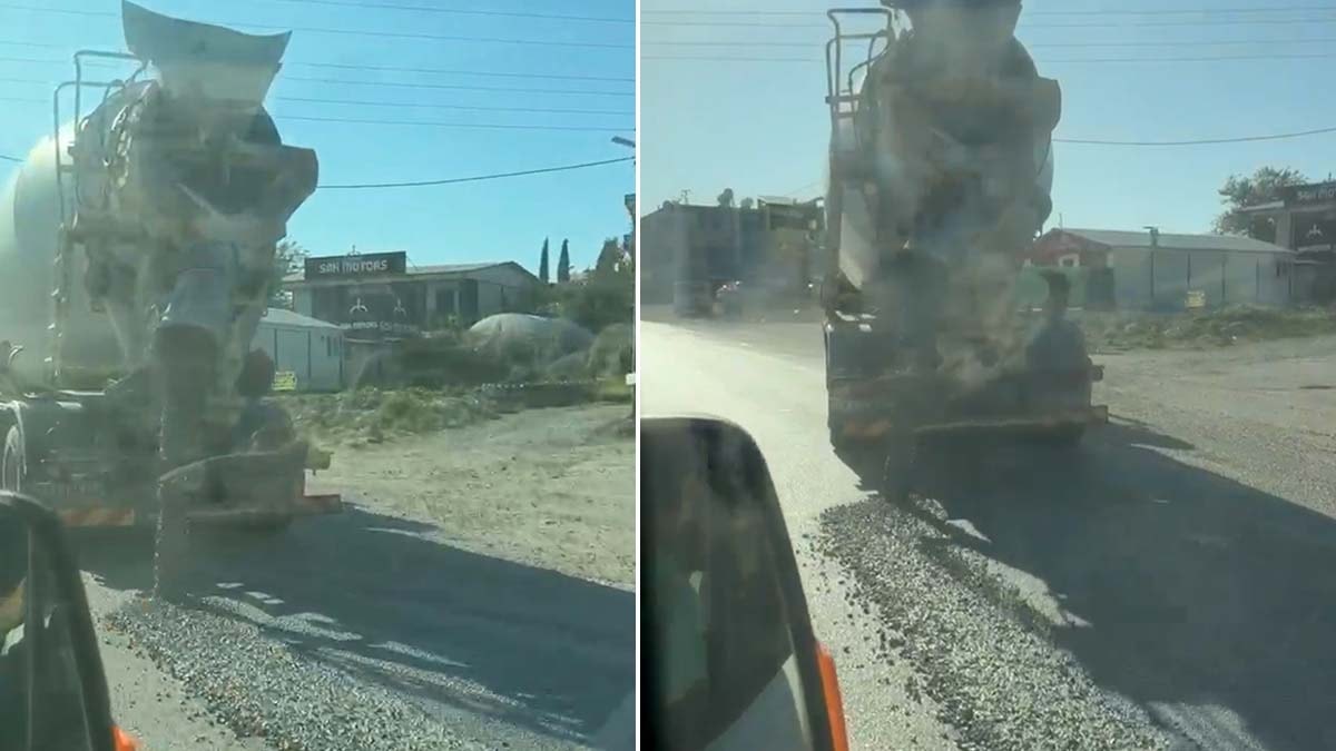 Hatay'da Yola Beton Döken Miksere 191 Bin TL Ceza