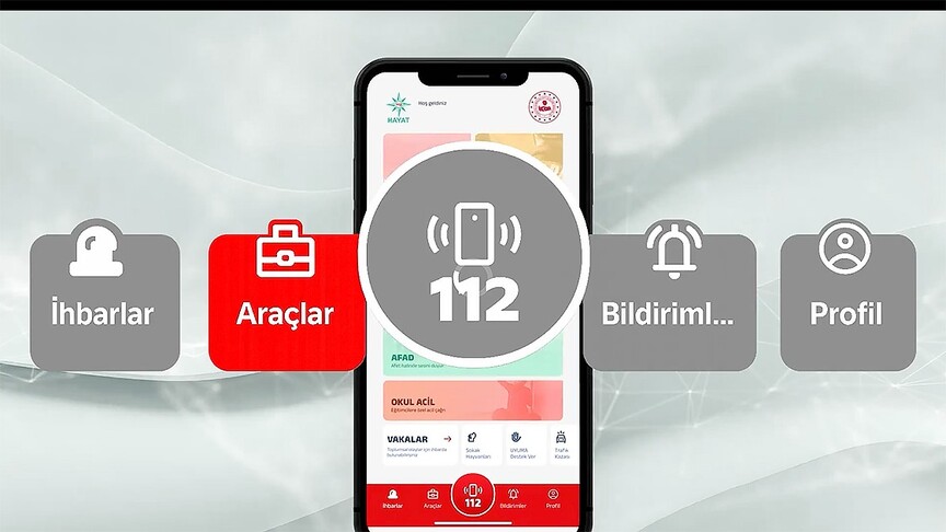 HAYAT 112 Acil uygulaması 522 bin indirmeyi geçti