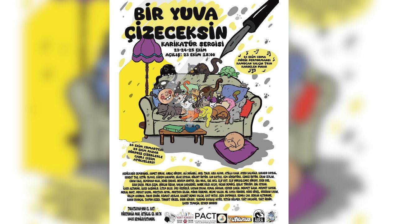 Hayvanların Hikâyeleri Sanatla Buluşuyor: 'Bir Yuva Çizeceksin' Sergisi