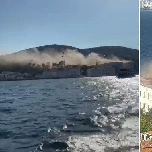 Heybeliada Deniz Harp Okulu'nda Tadilat Sırasında Duman Panik Yarattı