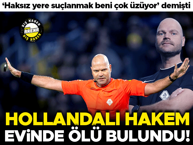 Hollandalı hakem Rob Dieperink evinde ölü bulundu