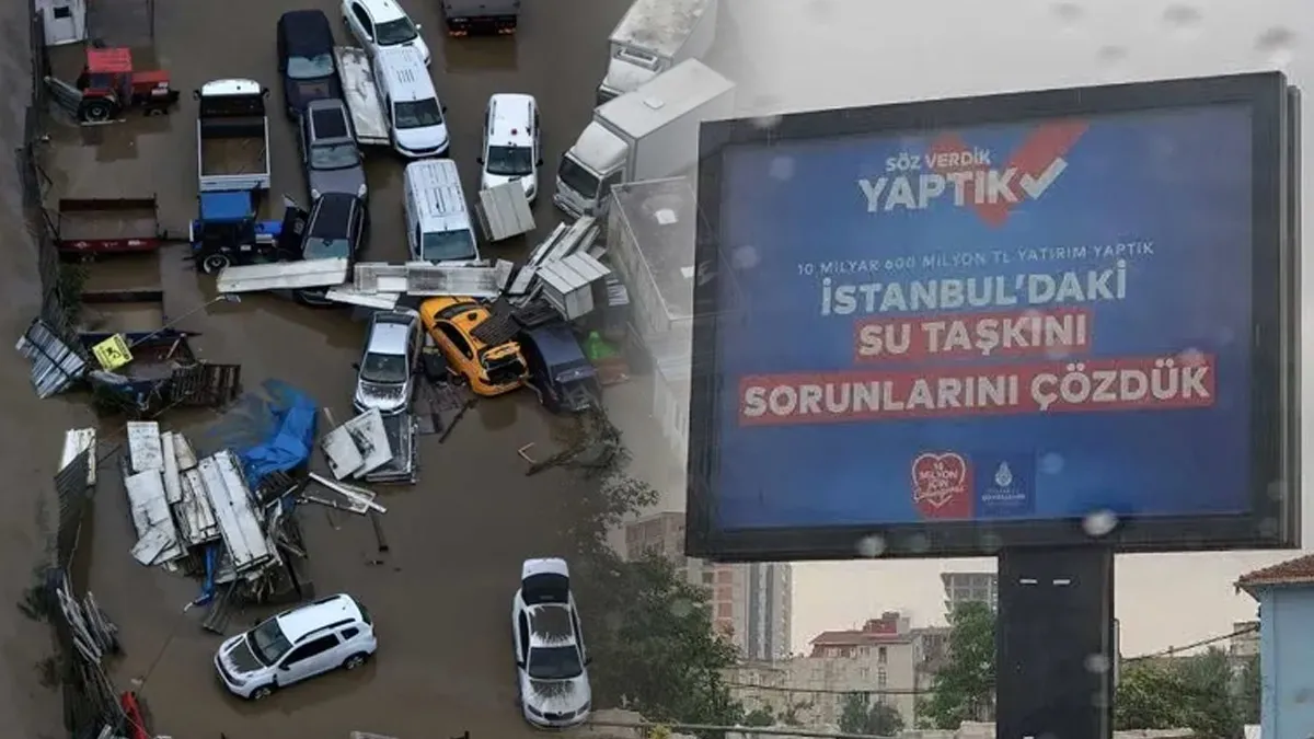 İBB'nin 'Sel Sorununu Çözdük' Algısı İstanbul Sular Altında Kaldı