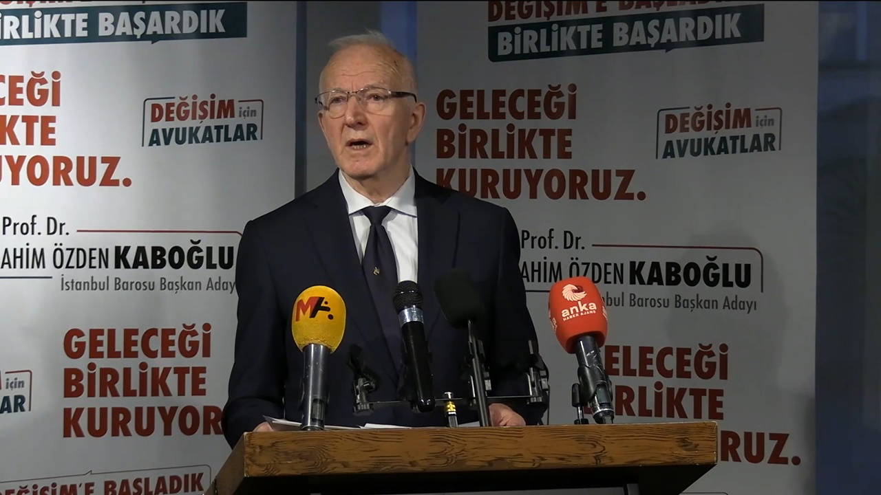 İbrahim Kaboğlu yeniden İstanbul Barosu başkan adayı