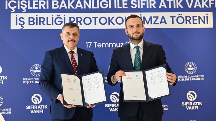 İçişleri Bakanlığı ve Sıfır Atık Vakfı'ndan çevre işbirliği protokolü