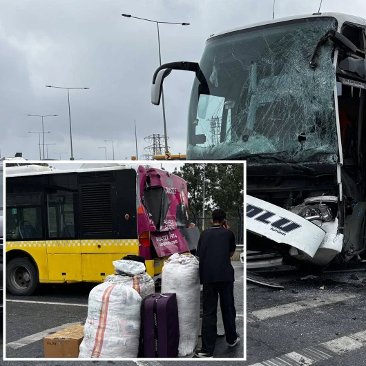 İETT otobüsü yolcu otobüsüyle çarpıştı: 4 yaralı
