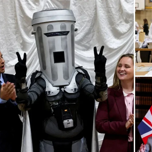 İngiltere'deki Ara Seçimde Çöp Kutusu Kostümlü Komedyen Farage'a Rakip Oldu
