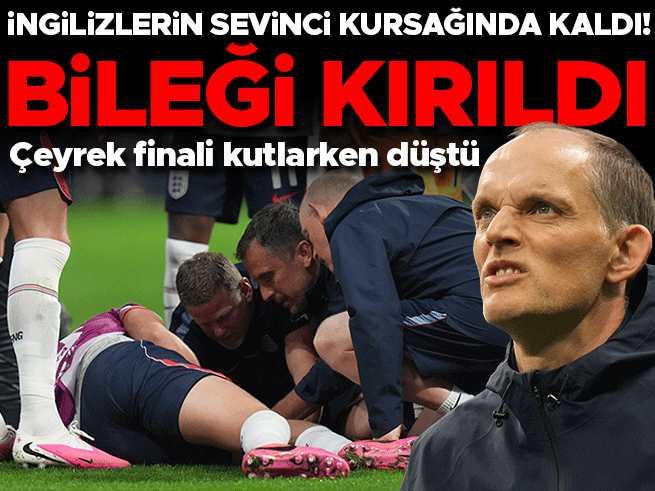 İngiltere Çeyrek Finale Yükseldi, Sevinç Sırasında Oyuncu Bileğini Kırdı