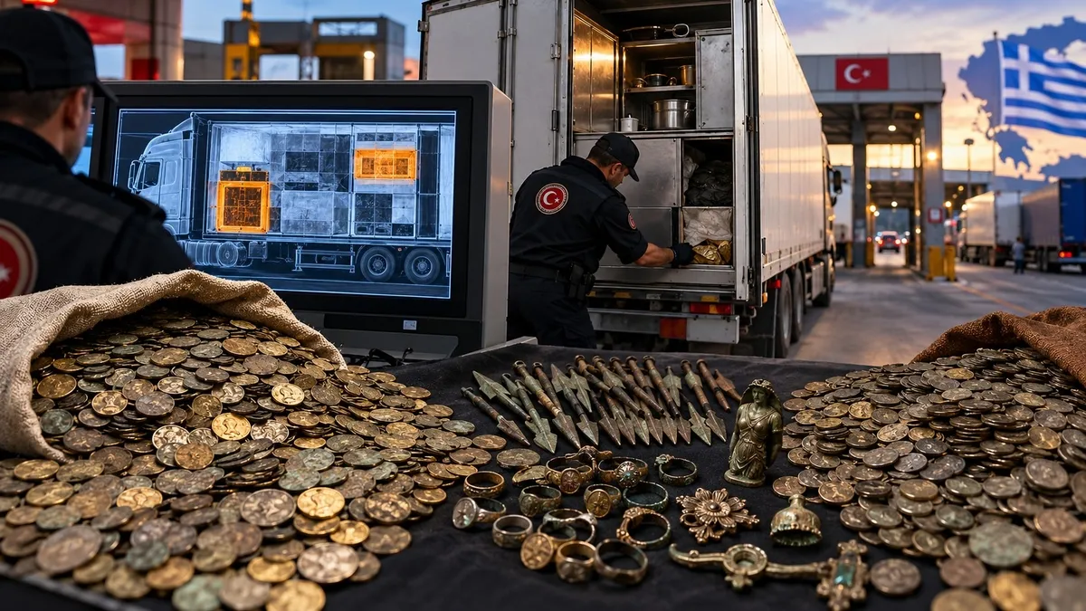 İpsala ve Kapıkule'de 7 Bin 160 Parça Tarihi Eser Ele Geçirildi