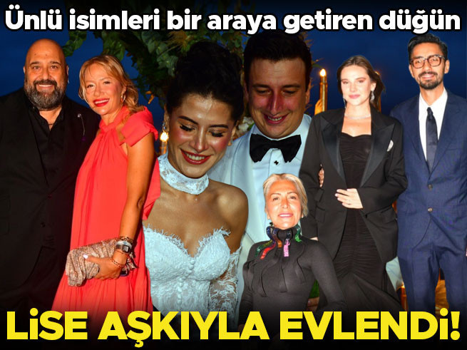 İş insanı Celal Can Algül, lise aşkı Yağmur Gedik ile evlendi