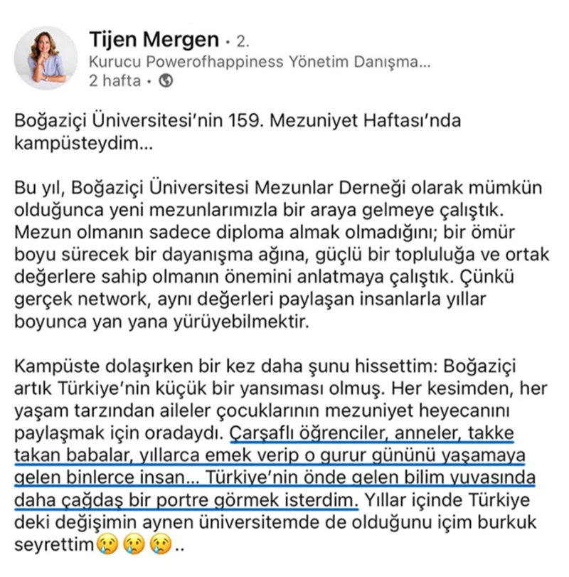 İş Kadını Tijen Mergen'den Müslüman Öğrencilere Nefret Dolu Sözler