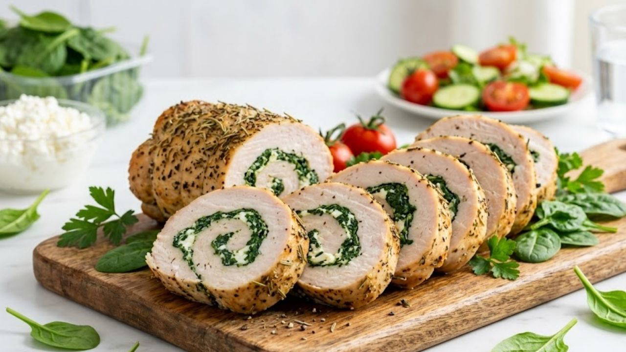Ispanaklı ve Lorlu Hindi Rulo: Protein Deposu Pratik Tarif