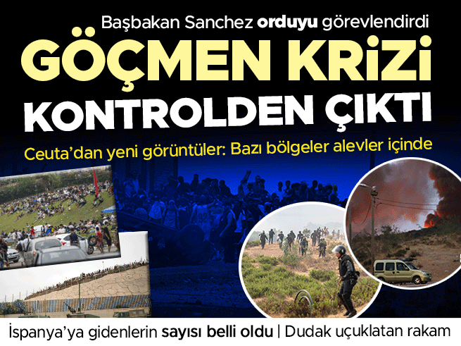 İspanya'nın Ceuta Sınırında Göçmen Krizi: 24 Saatte 60 Bin Kişi