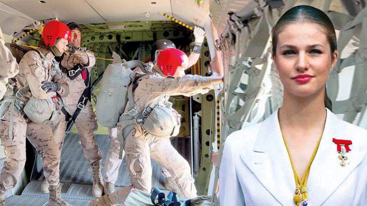 İspanyol Veliaht Prenses Leonor’dan Paraşütle Atlama Eğitimi