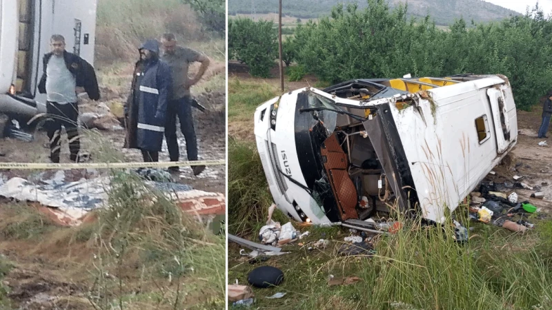 Isparta'da tur otobüsü devrildi: 4 ölü, 15 yaralı