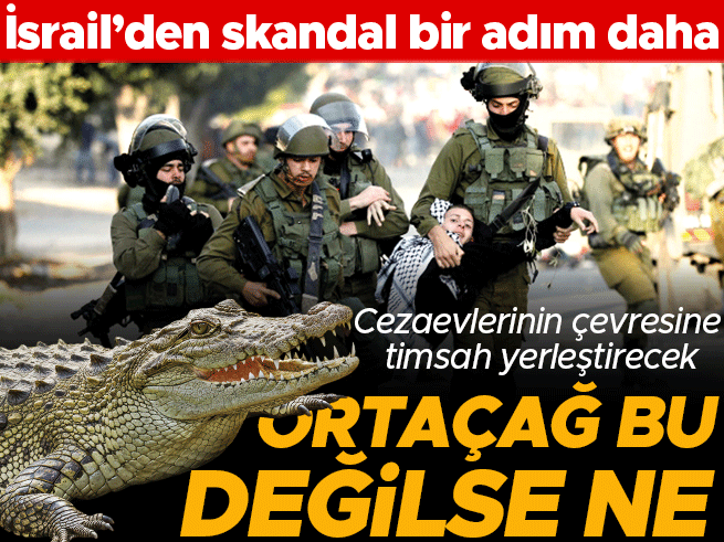 İsrail, Filistinli mahkumlar için timsahlı hendek planı yapıyor