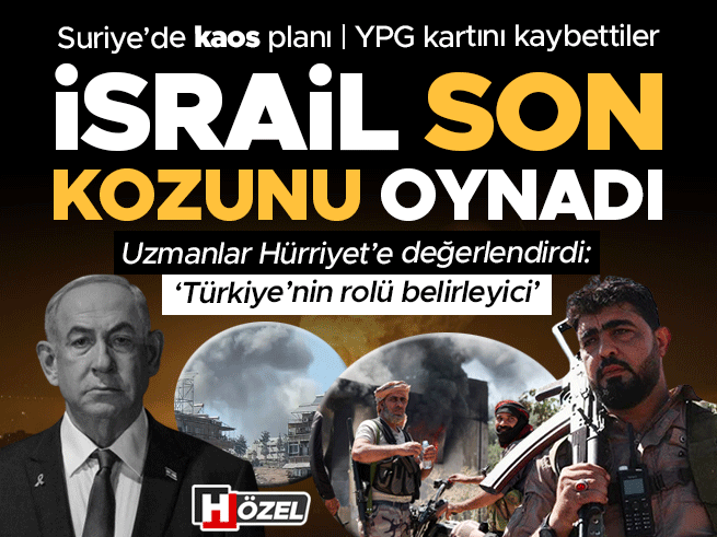 İsrail Suriye'de Son Kozunu Oynadı! Uzmanlar Hürriyet'e Yorumladı