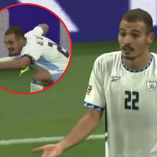 İsrailli futbolcuya gol sevinci sonrası kırmızı kart