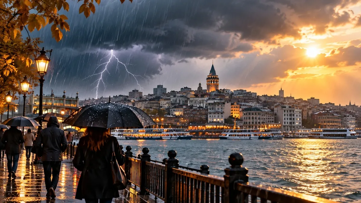 İstanbul'da Cuma Sağanak, Cumartesi Serinlik: 5 Günlük Hava Tahmini