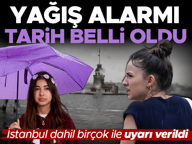 İstanbul dahil birçok ile sağanak yağış geliyor: AKOM ve Meteoroloji'den tarihli uyarı