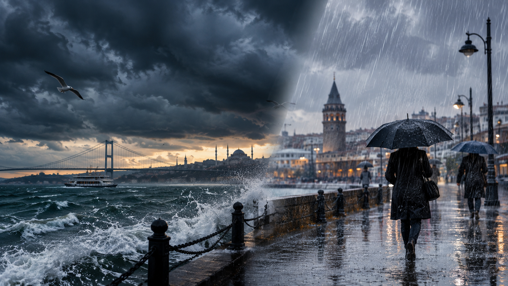 İstanbul'u Fırtına ve Sağanak Vuracak: Meteoroloji Uyardı