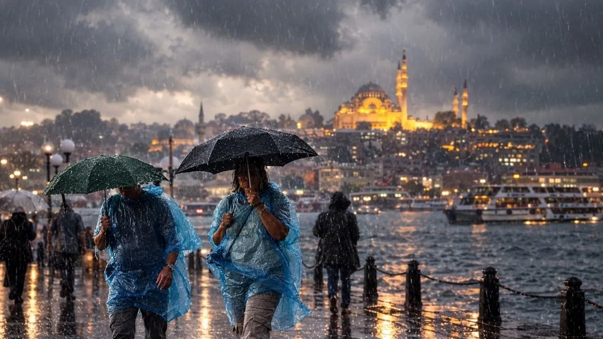 İstanbul’a Gök Gürültülü Sağanak: Valilikten Saatli Uyarı