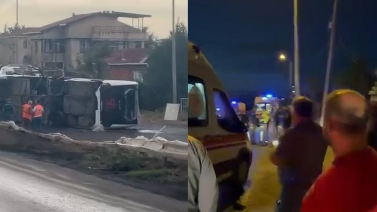 İstanbul'da Havalimanı Servisi Devrildi: 18 Yaralı