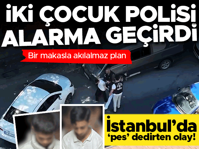 İstanbul'da iki çocuğun makasla çaldığı minibüsle 42 km yolculuk