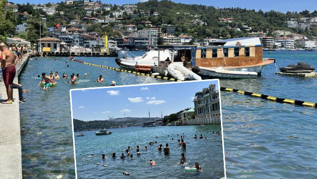 İstanbul'da Kavurucu Sıcaklar: Bebek Sahili Adeta Antalya'yı Aratmadı