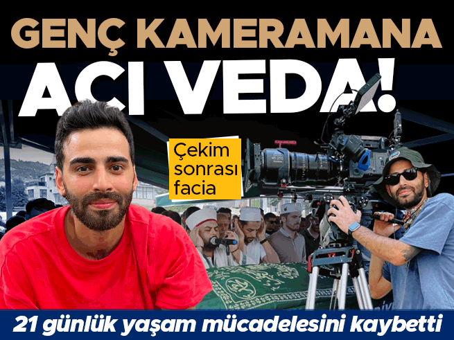 İstanbul'da Geçirdiği Kazanın Ardından Hayatını Kaybeden Kameraman Deniz Küçükler Son Yolculuğuna Uğurlandı