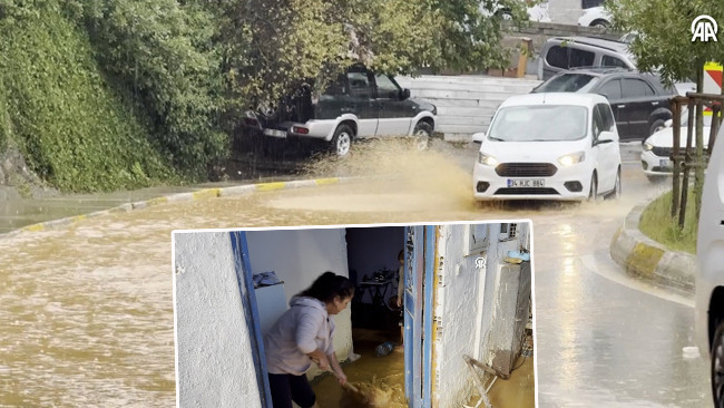 İstanbul'u sağanak vurdu: Alt geçitler, evler ve iş yerleri su altında