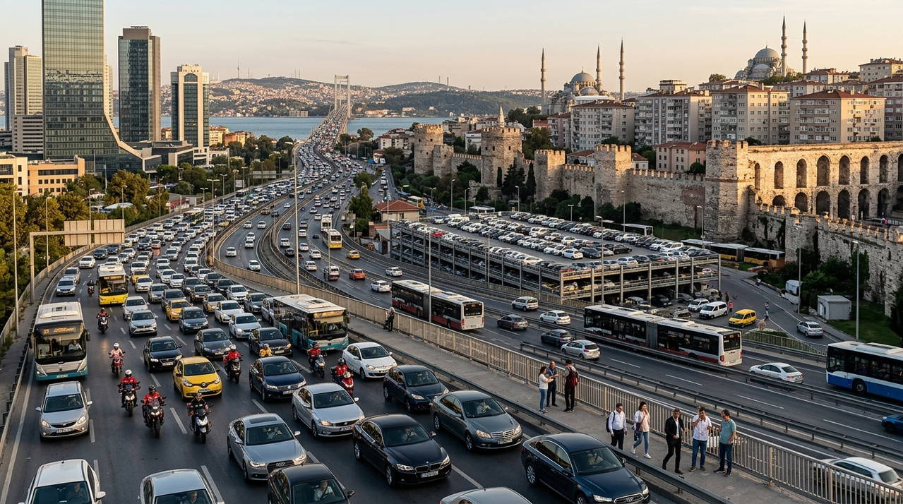 İstanbul Trafiği Yılda 288 Saat Kaybettiriyor: 10 Milyar Dolarlık Fatura