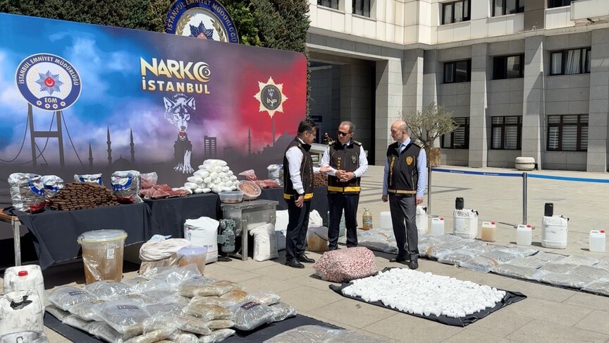 İstanbul merkezli uyuşturucu operasyonunda 1 ton 163 kilogram madde ele geçirildi