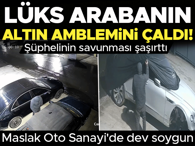 İstanbul'da 40 milyonluk lüks arabanın altın amblemini çaldı! İfadesi şaşırttı