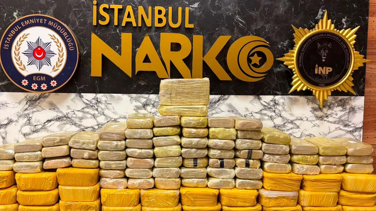 İstanbul'da 62 kilo uyuşturucu operasyonu: 1 gözaltı
