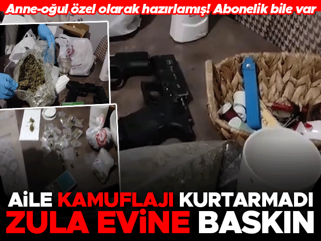 İstanbul'da 'aile evi' görünümlü 'zula evine' baskın: Anne ve oğlu yakalandı