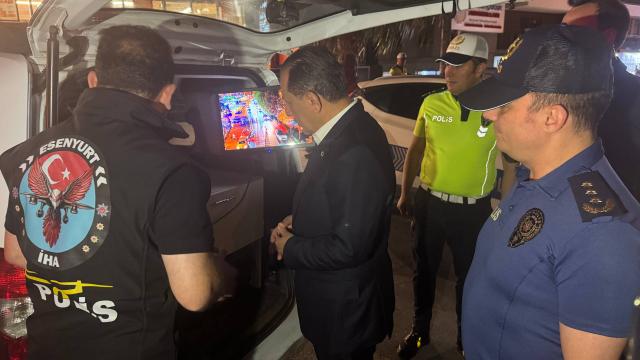 İstanbul'da Helikopter Destekli Asayiş Denetimi