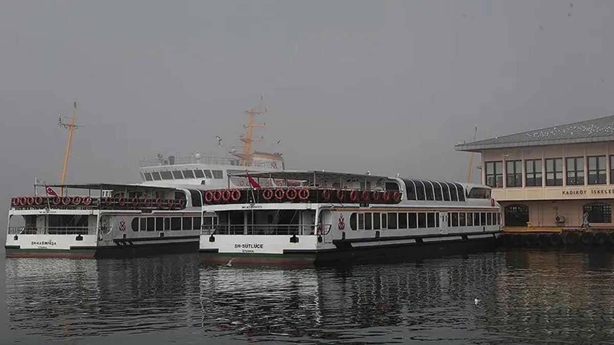 İstanbul'da Vapur Seferlerine Olumsuz Hava Engeli