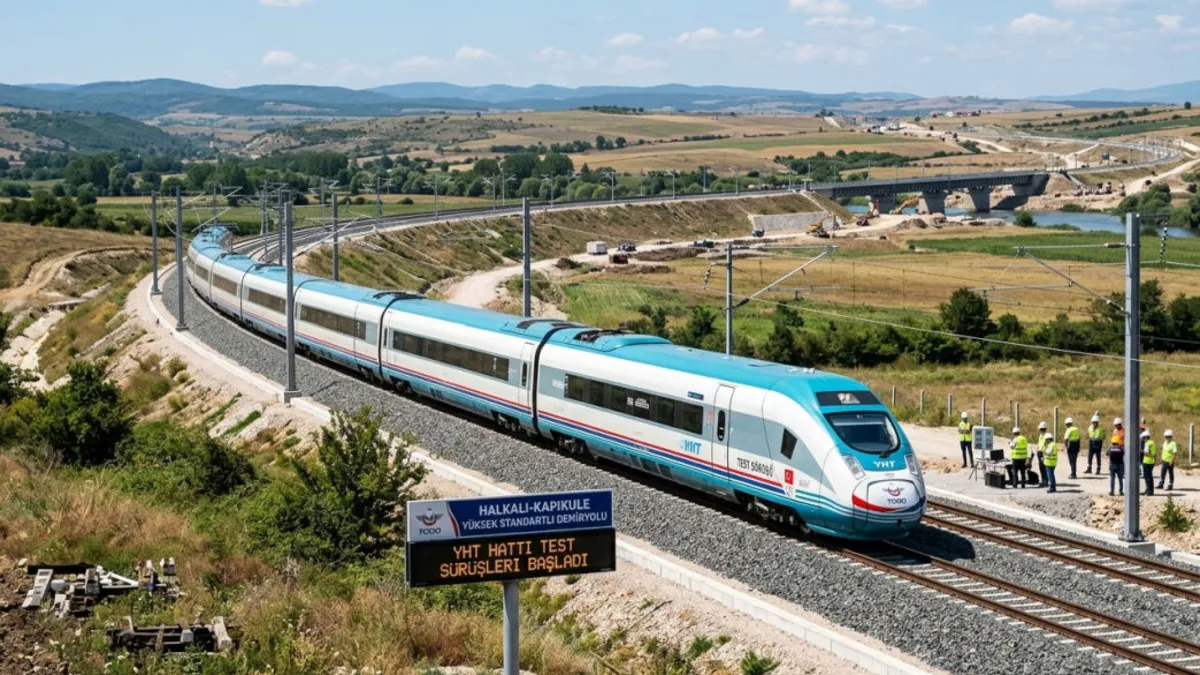 İstanbul'dan yolculuk 4 saatten 1,5 saate düşecek! Halkalı-Kapıkule hattında son aşama