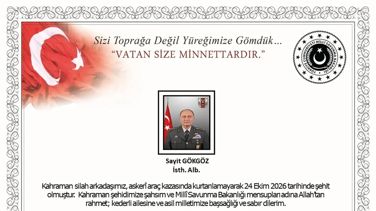 İstihbarat Albay Sayit Gökgöz şehit oldu