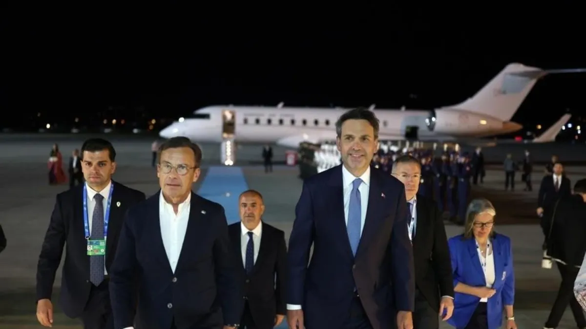 İsveç ve İzlanda Başbakanları NATO Zirvesi İçin Ankara'ya Geldi