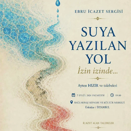 İzin İzinde Ebru Sergisi Açıldı