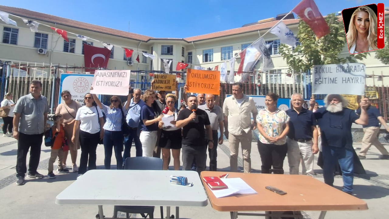 İzmir'de 3 Okul Tek Binaya Sığdırıldı: Veliler İmza Topluyor