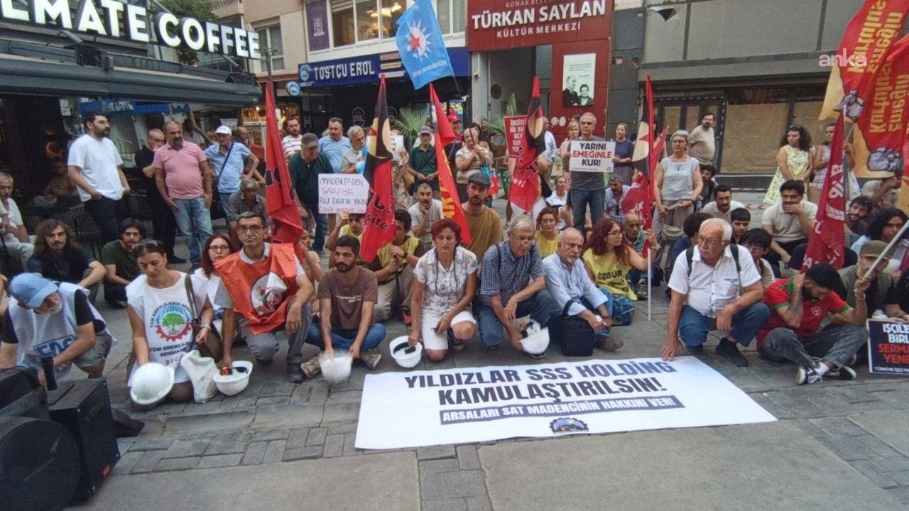 İzmir'den Ankara'daki Madenci Eylemine Destek