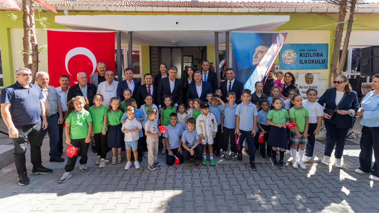 İzmir Büyükşehir Belediyesi, Kızıloba İlkokulu'nu yeniledi