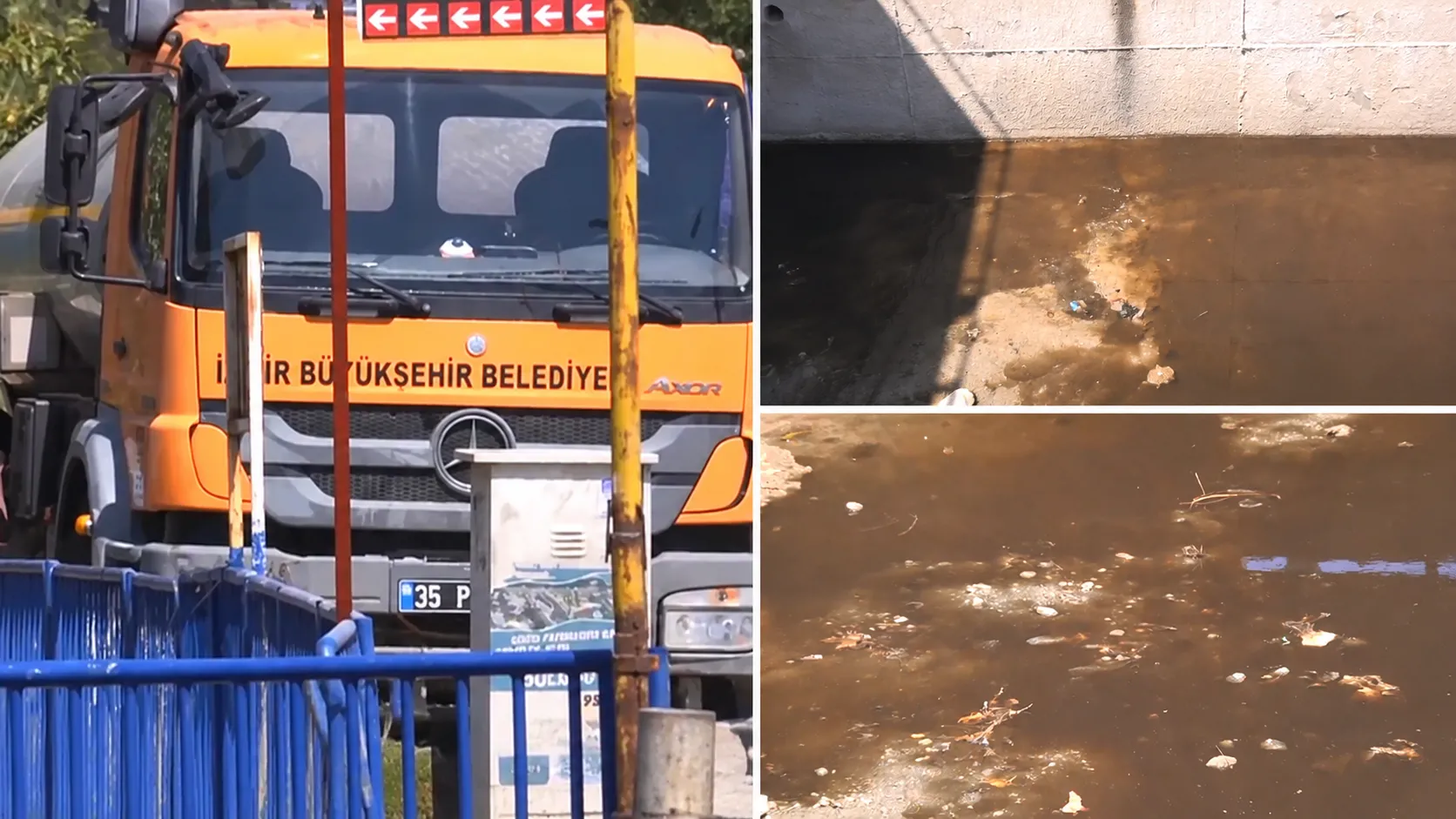 İzmir'de Çevre Felaketi: Yağmur Suyu Kanalından Körfeze Zehir Akıyor! A Haber Görüntüledi, Belediye Harekete Geçti