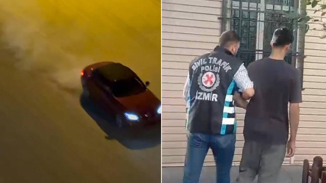 İzmir'de Drift Yapan Sürücüye 146 Bin TL Ceza ve Gözaltı