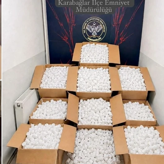 İzmir Karabağlar'da Tarihi Uyuşturucu Operasyonu: 25 Milyon TL Değerinde 310 Bin Hap Ele Geçirildi